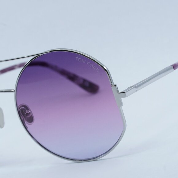 Tom Ford Dolly FT0782 16Y Sunglasses - Shiny Palladium Frame